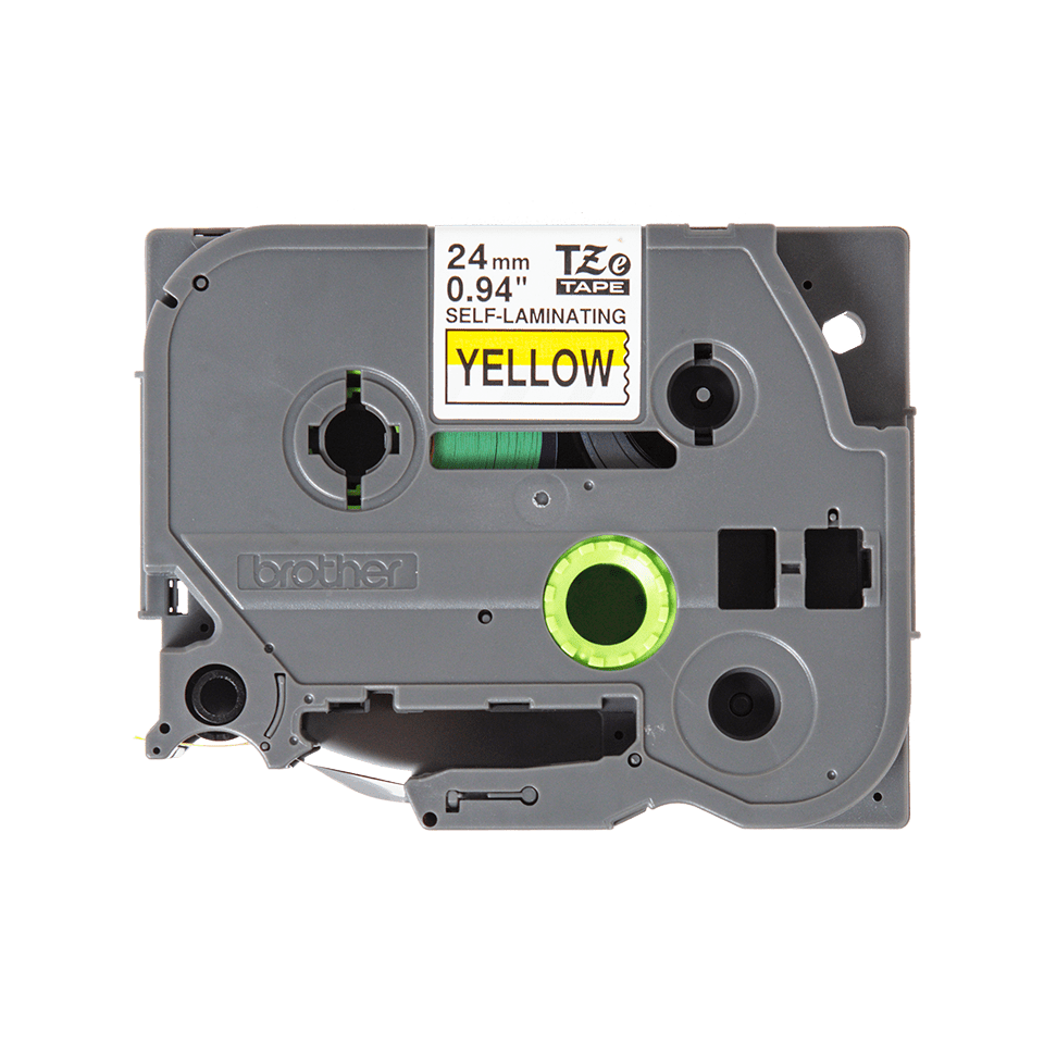 Brother TZe-SL651 självlaminerande tape - svart på gul, 24 mm bred 2